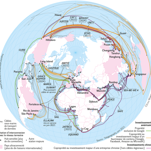 Le Monde Diplomatique - Toile de câbles et hubs sensibles